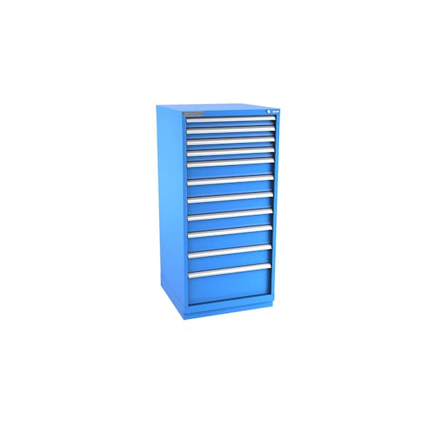 Champion Tool Storage Modular Drawer Cabinet, 11 Drawer, Blue, Steel, 28 in W x 28-1/2 in D x 59-1/2 in H S27001101ILCFTB-BB - main